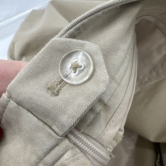 LL Bean Pants Womens 16 (36x28 ACTUAL) Khaki Tan Classic Fit Side Zip + Pockets - Picture 9 of 9